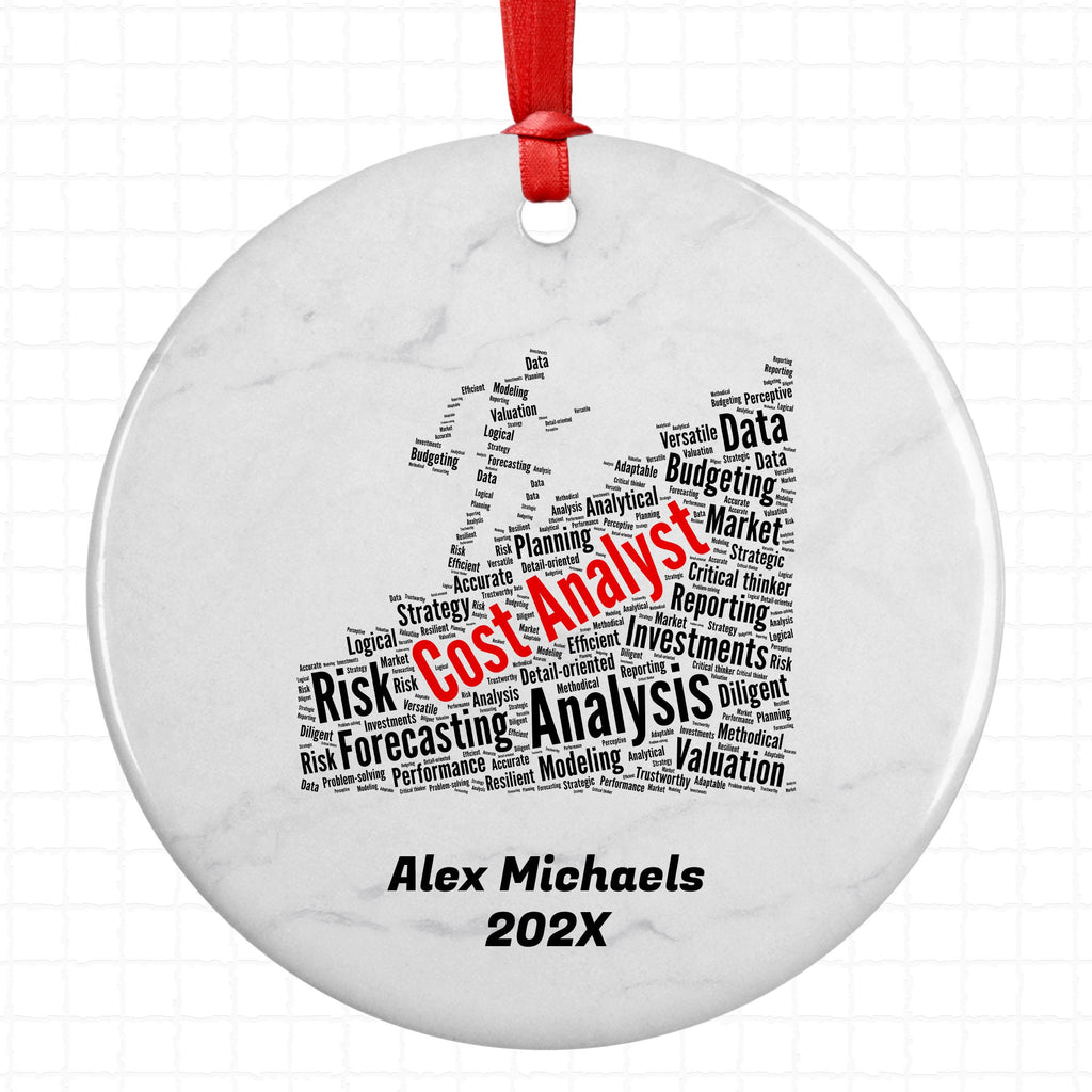 Cost Analyst Personalized Christmas Ornament