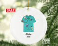Medical Doctor Scrub Christmas Ornament Personalized - Health Worker Gift for Nurse Physician Physical Therapist Practitioner MD RN