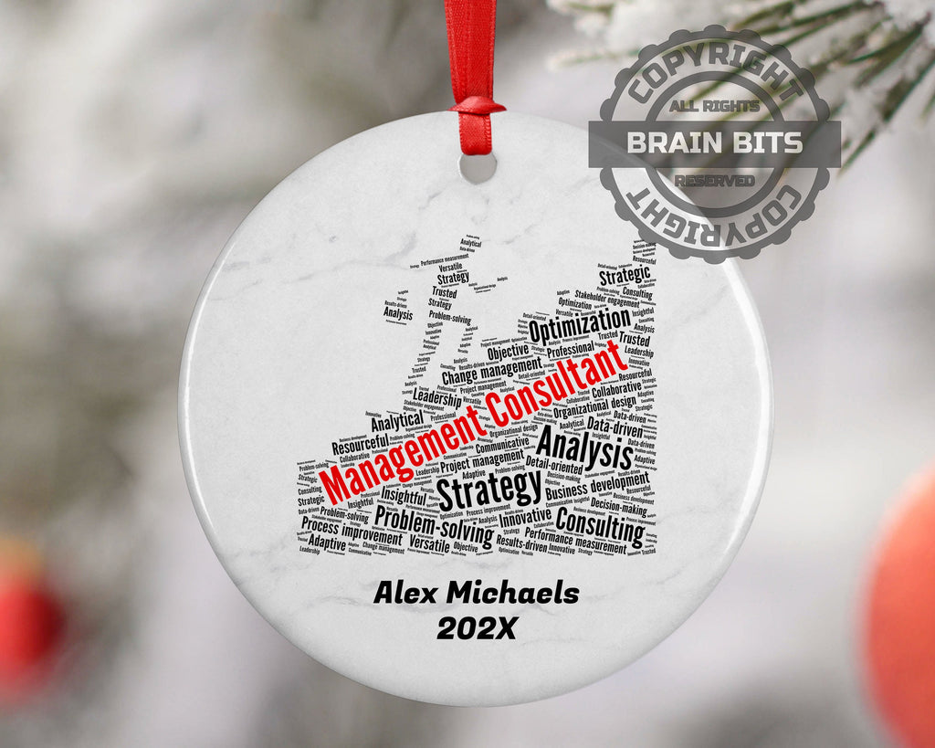 Management Consultant Personalized Christmas Ornament