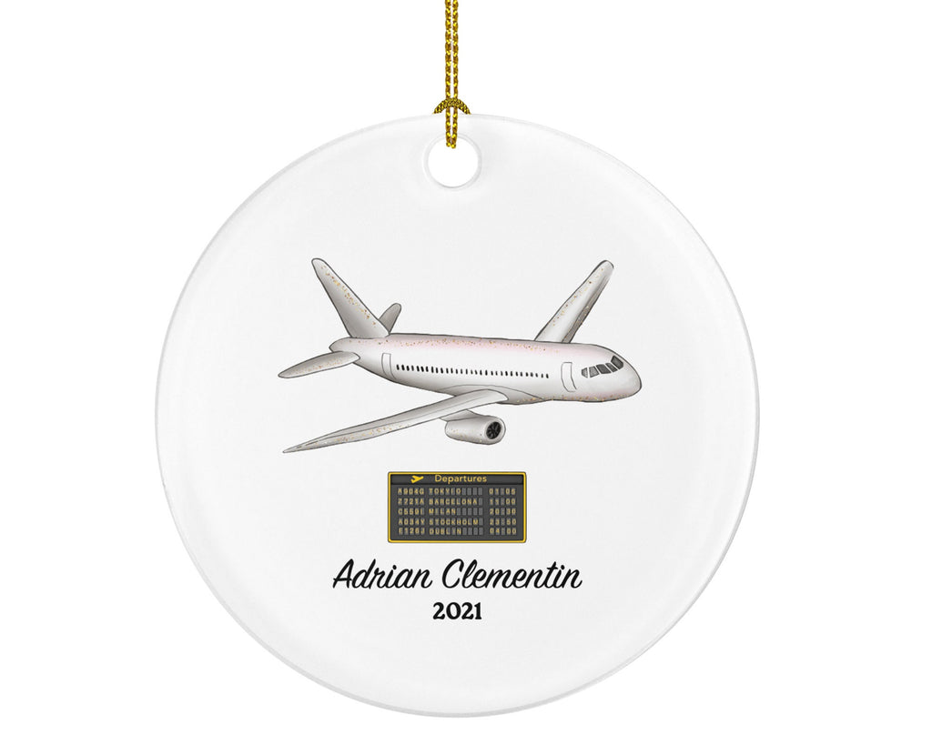 Airport Pilot Christmas Ornament Personalized - Custom Gift For Pilot