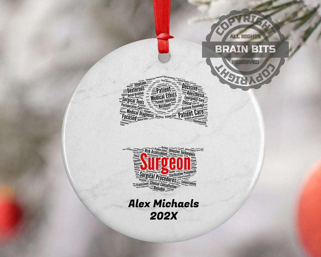 Surgeon Personalized Christmas Ornament