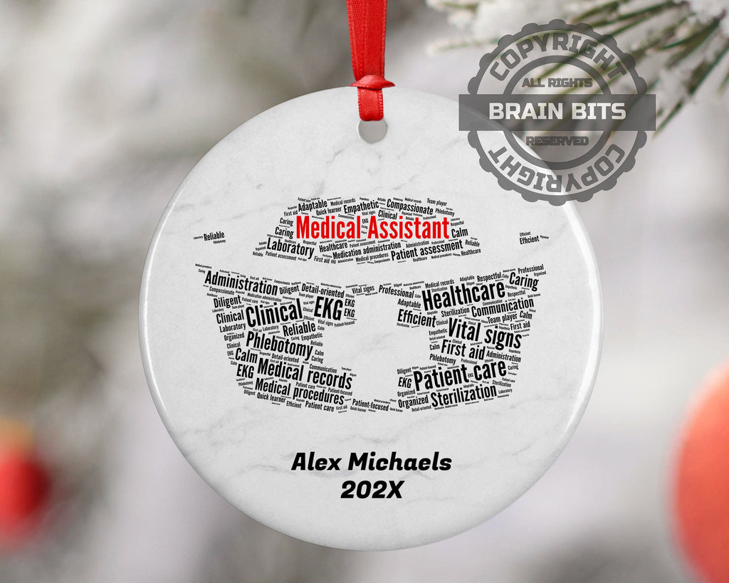 Medical Assistant Personalized Christmas Ornament