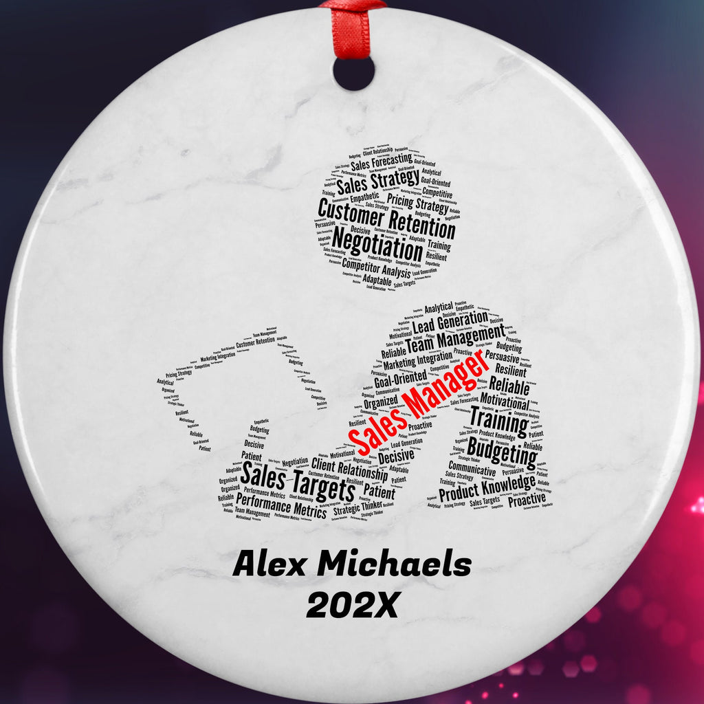 Sales Manager Personalized Christmas Ornament