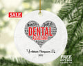 Dental Assistant Christmas Ornament Personalized - Dentist Assistant Gift Graduation Custom Occupational Orthodontist Occupation Gift