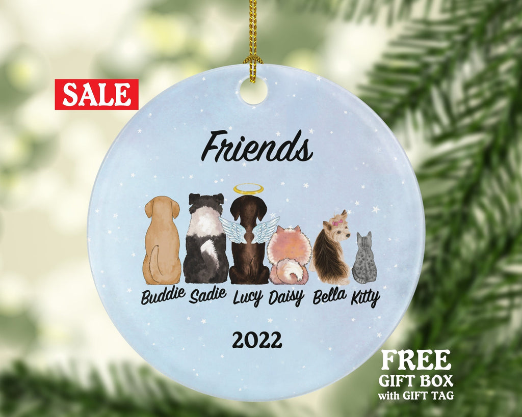Dog Cat Pet Personalized Christmas Ornament Custom Lover Owner Gift Fur Holiday Ornament Rescue Rabbit Horse Pig Bird Cow Otter Hamster