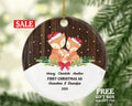 Grandparents First Christmas Ornament Personalized, First Christmas As Grandparents Ornament, New Fox Grandparents Gift