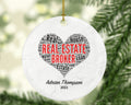 Real Estate Broker Realtor Agent Personalized Ornament - House Broker Personalized Ornament- New Real Estate Seller Christmas Ornament