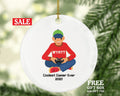 Personalized Video Game Player Gamer Boy Game Christmas Ornament for Gamer Boy Controller Addict
