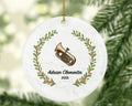 Tuba Christmas Ornament Personalized - Musical Instrument Playing Tuba Gift for Tubaist Tubist - Custom Name Year