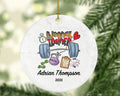 Personal Trainer Fitness Pilates Yoga Workout Christmas Ornament Personalized - Custom Healthy Lifestyle Training Exercise PT Gift