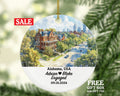 Alabama Christmas Ornament Personalized - AL Engaged Married Family Together Couple Travel Honeymoon Engagement Marriage