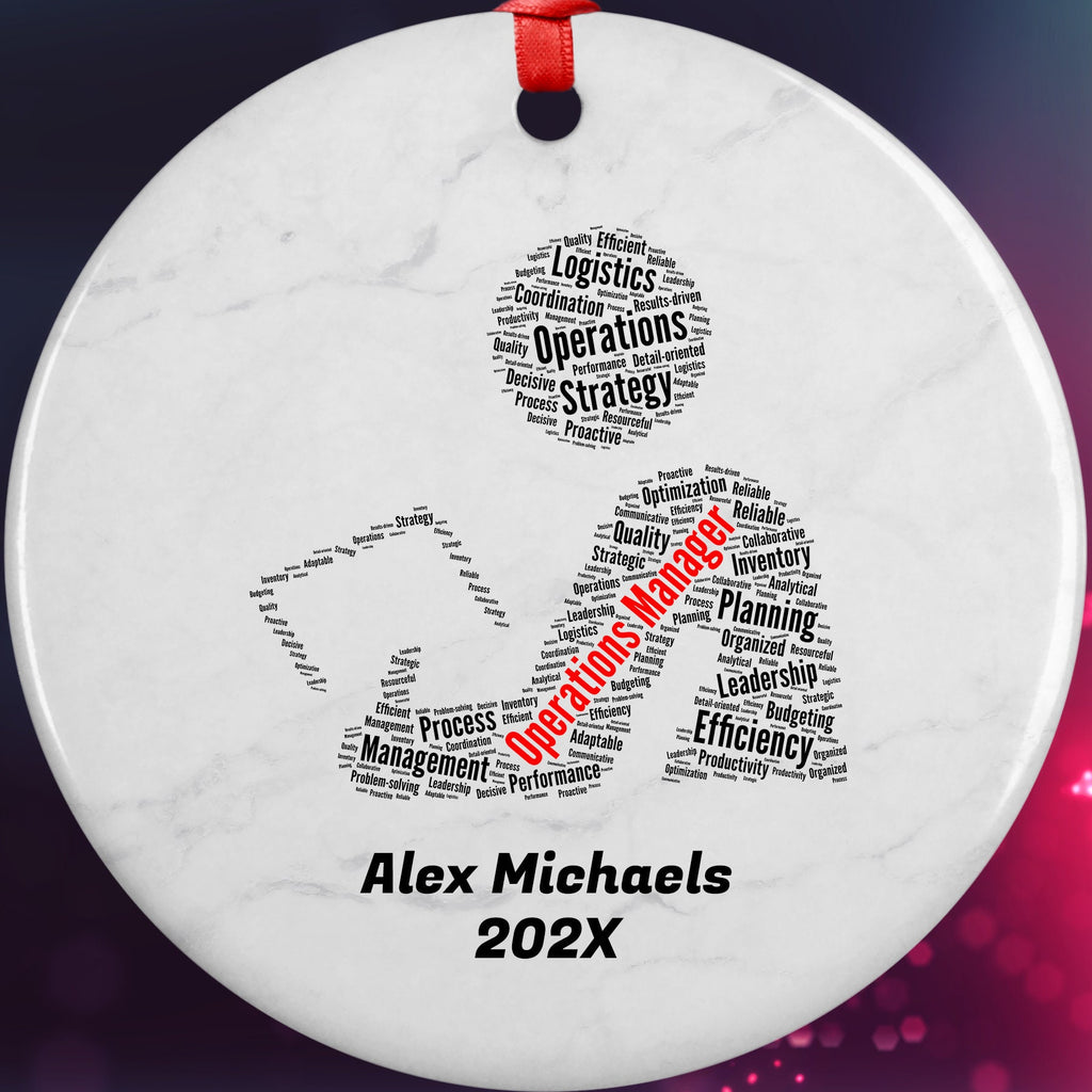 Operations Manager Personalized Christmas Ornament