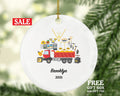 Gold Miner Christmas Ornament Personalized - Gold Mining Gift for a Gold Miner Custom Name