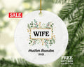 Wife Personalized Christmas Ornament, Best Wife Ever Custom Gift from Husband