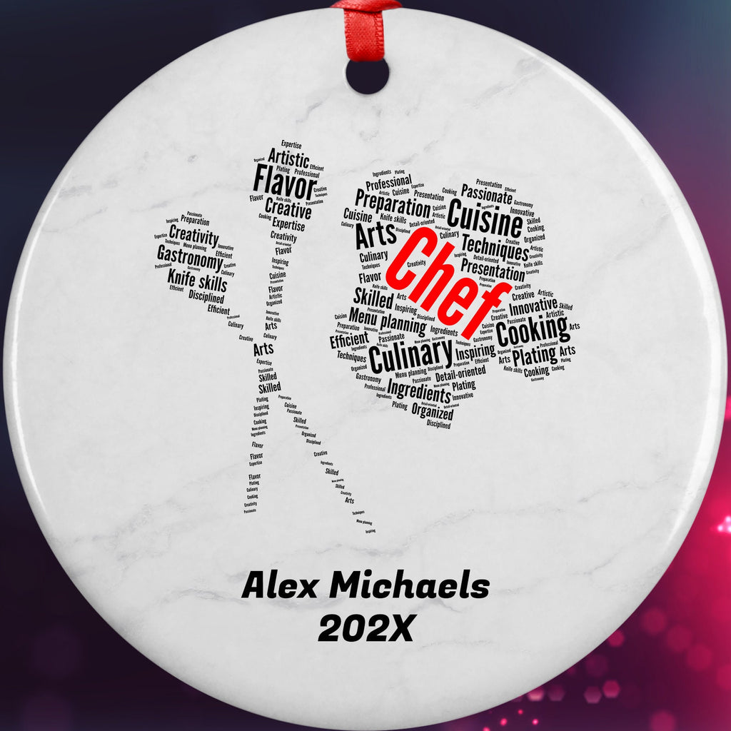 Chef Personalized Christmas Ornament