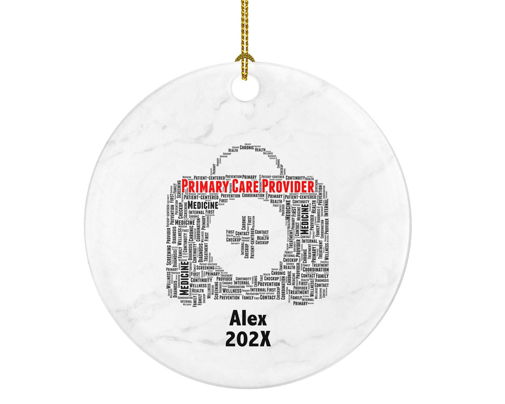 Personalized Primary Care Provider Christmas Ornament – Custom Medical Gift – PCP Doctor Ornament – Healthcare Holiday Keepsake