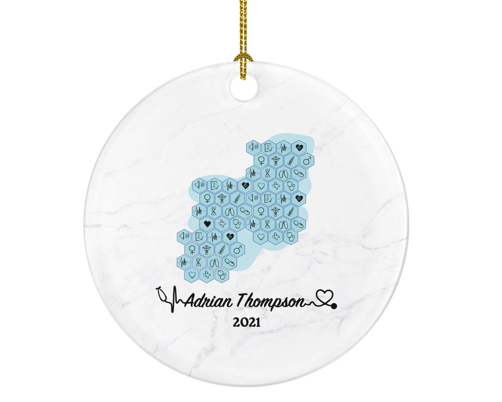 Personalized Multitasking Nurse Medical Doctor Christmas Ornament Health Worker Gift from Patient for Physician Practitioner MD RN PT