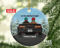 Driving Car Friends Christmas Ornament - Traveled Together First Trip Male Boy Personalized New Car Gift for Convertible