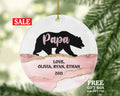 Papa Bear Ornament, Gift for Men, Papa Bear Gift, Father's Day Gift, Christmas Ornament for Dad