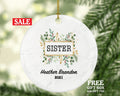 Sisters Personalized Christmas Ornament, Best Sister Ever Gift from Sibling