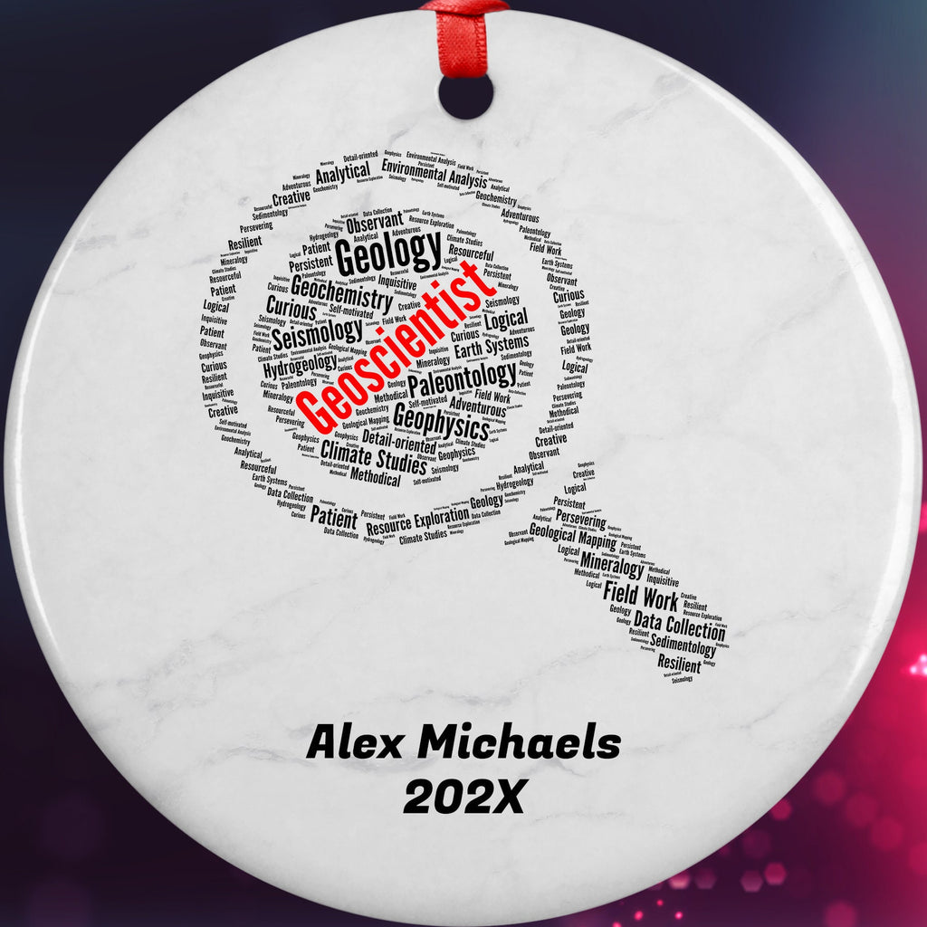 Geoscientist Personalized Christmas Ornament