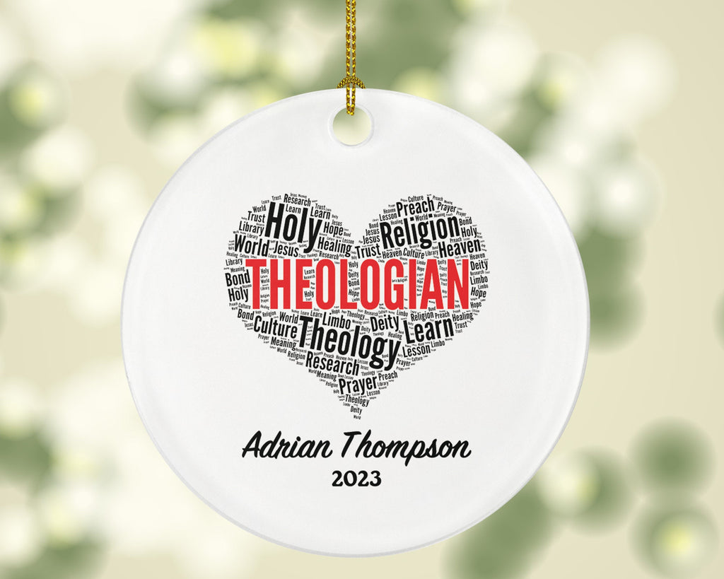 Theologian Ornament Personalized - Theology Research Religion Culture Custom Gift