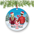 First Christmas Ornament, New Mom and Dad Baby Keepsake (3-Inch Ceramic)