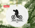 Cyclist Male Men Personalized Christmas Ornament - Bicycle Lover Cyclist Riding Bike Bicycle Cycling Gift
