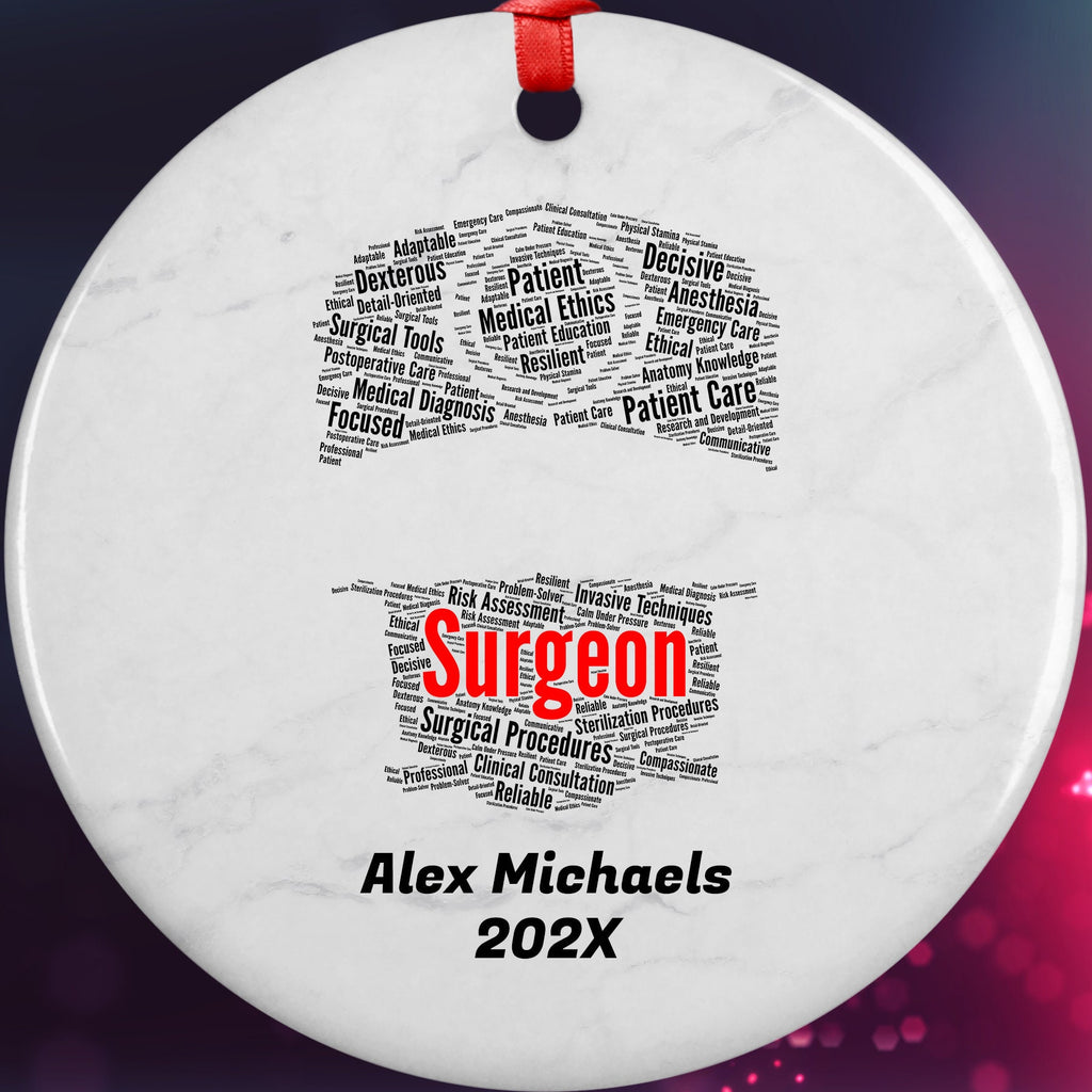 Surgeon Personalized Christmas Ornament