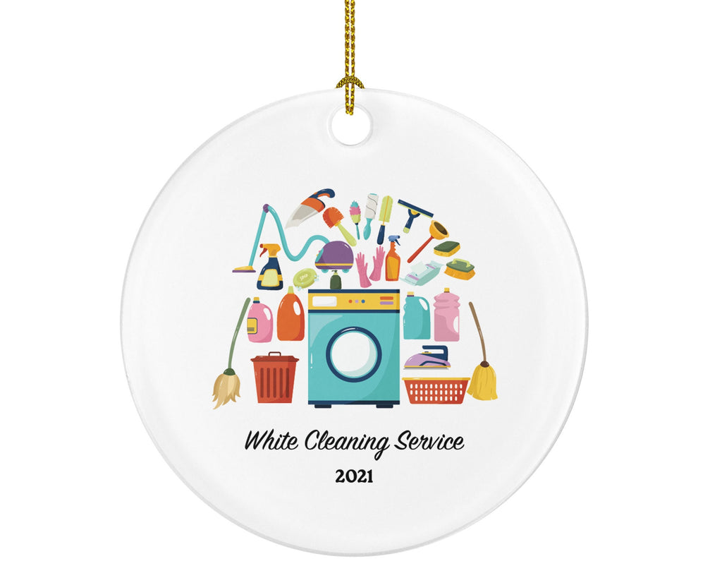 Cleaning Service Maid House Cleaner Housekeeper Christmas Ornament, Owner Worker Holiday Gratitude Personalized Gift For Appreciation Custom