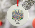 Brussels, Belgium, Ornament, Engagement, Married, Travel, Gift for Engaged Couple, Engagement Gift, Trip, Vacation Souvenir