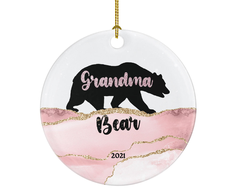 Grandma Bear Ornament, Grandma Bear Gift, Grandparent Pregnancy Announcement, Mother's Day Gift