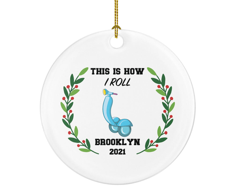 Electric Scooter Christmas Ornament Personalized - Riding Scooter Gift Motorized Scooter - This is how I roll