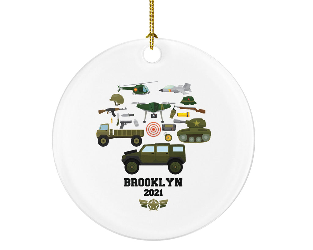 Military Christmas Ornament Personalized, Custom Military Service Army for Holiday, Soldier, Gift for Military Soldier