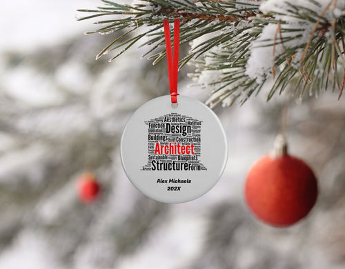 Architect Personalized Christmas Ornament