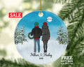 Couples Together Christmas Ornament - Our First Personalized Custom New Couple Gift - Names and Year