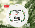 Electric Scooter Christmas Ornament Personalized - Riding Scooter Gift Motorized Kids Balance Board Wheel Scooter, Hoverboard Segway