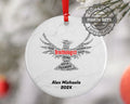 Ornithologist Personalized Christmas Ornament Backup