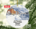Grenoble Christmas Ornament Personalized - France Engaged Married Family Together Couple Travel Honeymoon Engagement Marriage
