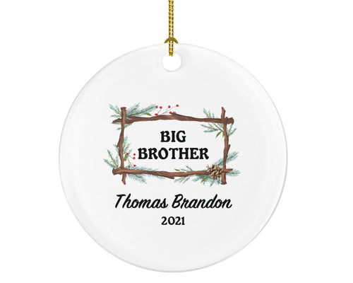 Big Brother Christmas Ornament - Best Big Brother Ever Custom Gift
