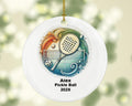 Personalized Pickleball Ornament – Custom Sports Gift – Pickleball Player Ornament with Name and Year