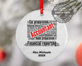Accountant Personalized Christmas Ornament