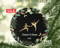 Ballerina and Ballet Couple Christmas Ornament Personalized - Gift for Dancer Ballet Dance Do Perform Gift for Ballerina and Ballet Couple