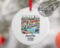 Copenhagen, Denmark, Ornament, Engagement, Married, Travel, Gift for Engaged Couple, Engagement Gift, Trip, Vacation Souvenir
