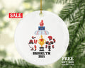 Ice Hockey Player Christmas Ornament, Personalized Hockey Team Coach Gift, Hockey Game Lover