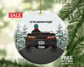 Personalized New Driver Christmas Ornament Boy Male Car Driving Convertible New License Owner Driver's License Plate Custom Gift For Teenage