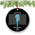 Personalized Nurse Medical Doctor Scrub Christmas Ornament Therapist Physician Orthopedist Pandemic Quarantine Covid Coronavirus MD Custom