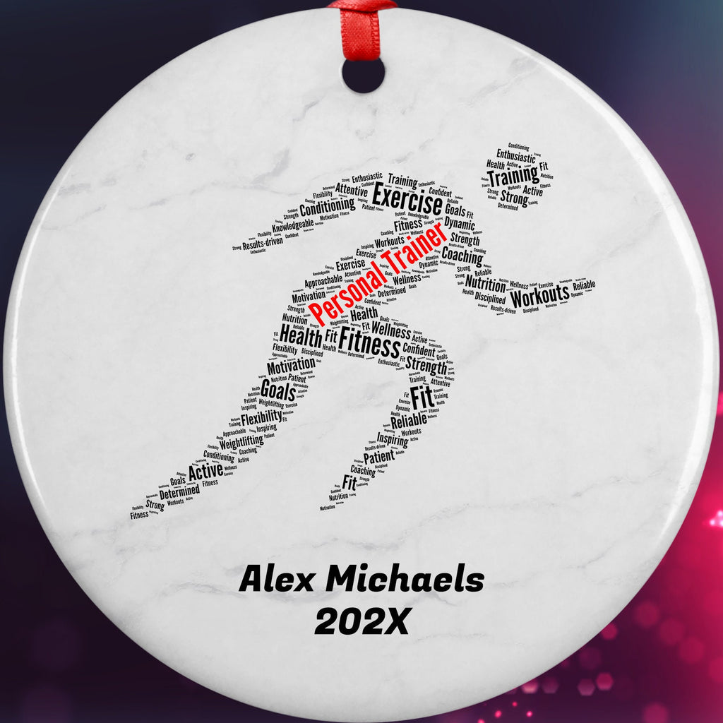 Personal Trainer Personalized Christmas Ornament