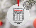 Mathematician Personalized Christmas Ornament