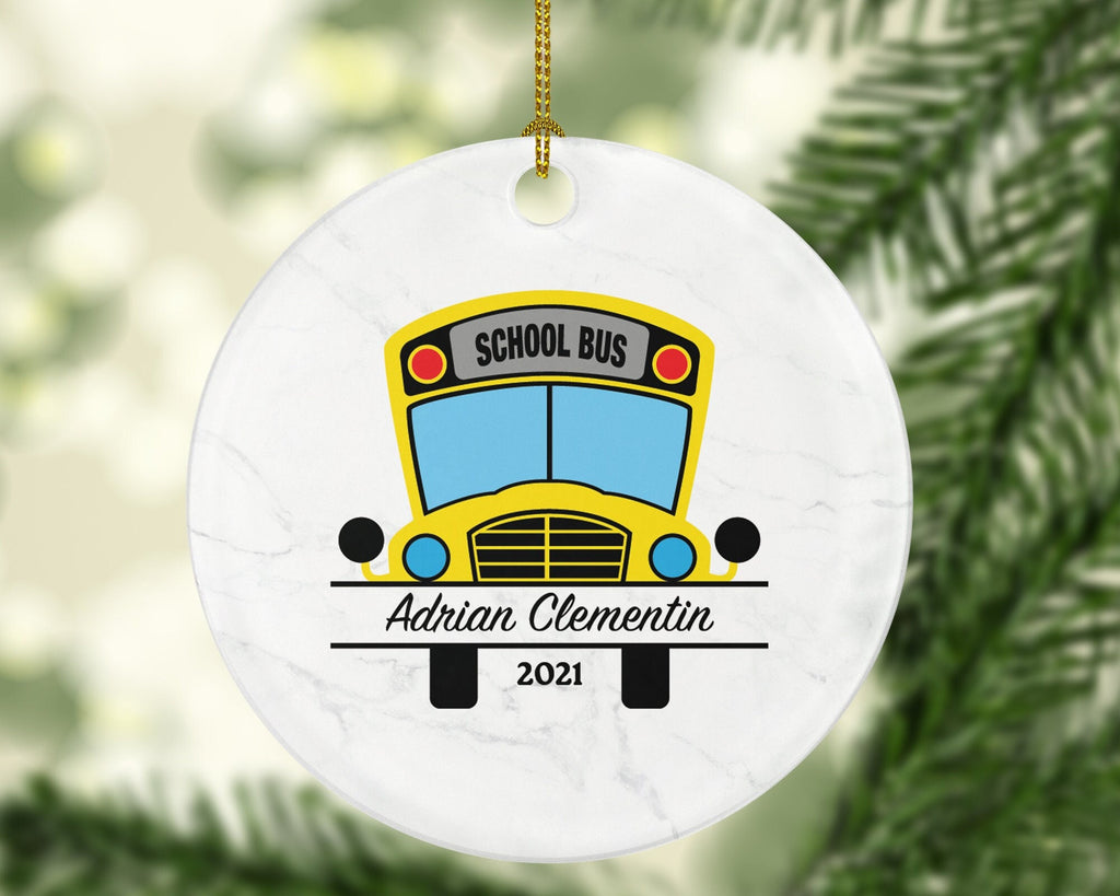 School Bus Driver Christmas Ornament - Personalized Christmas Ornament - Bus Driver Gift